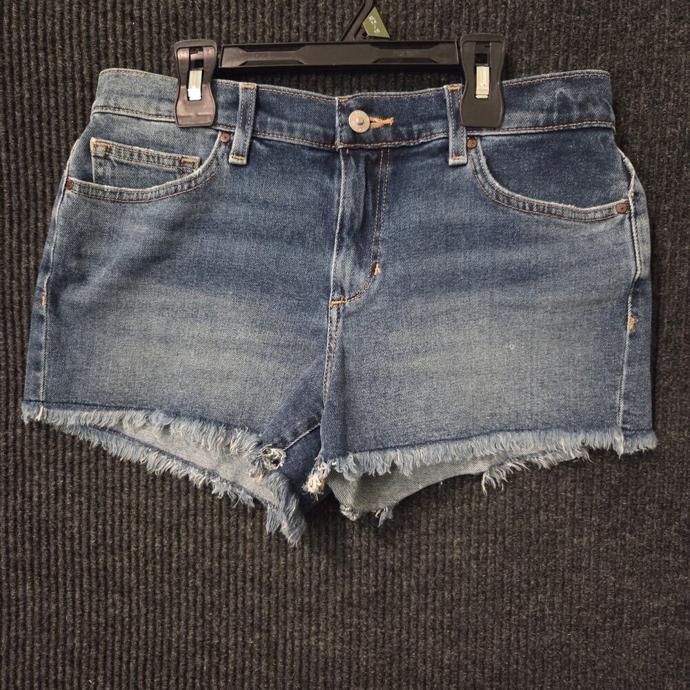 Joes Jeans Womens Denim Cutoff Shorts Blue Raw Hem High Rise Size 28 / 30 Waist